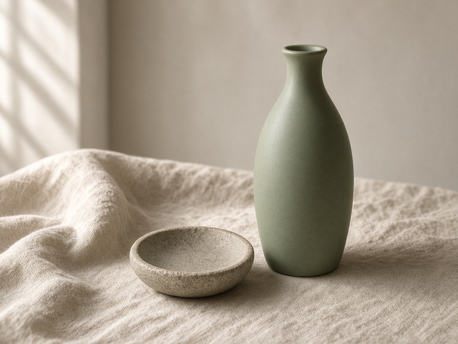 Ceramic bottle still for the image to video tool card